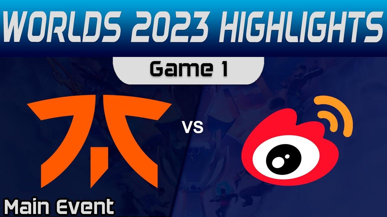 FNC vs WBG Highlights Game 1 R5 Worlds Main Event 2023 Fnatic vs Weibo Gaming by Onivia thumbnail