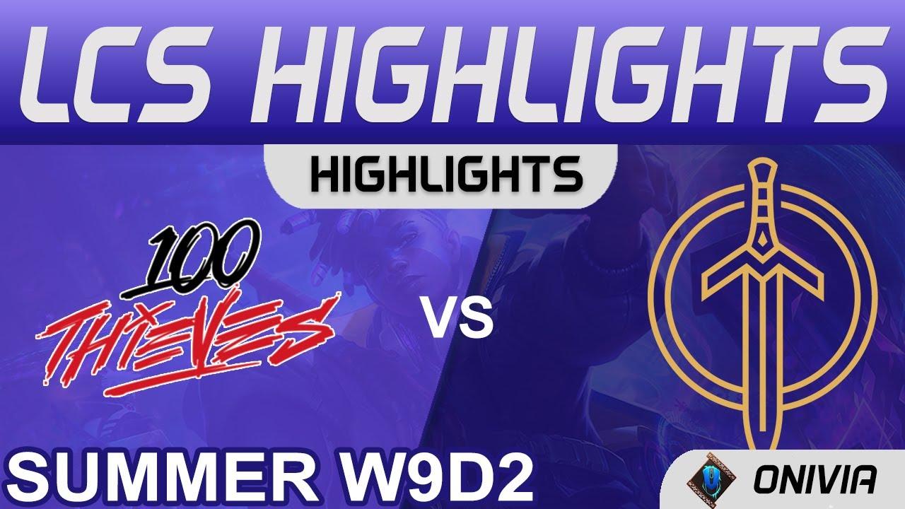 100 vs GG Highlights LCS Summer Season 2021 W9D2 100 Thieves vs Golden Guardians by Onivia thumbnail