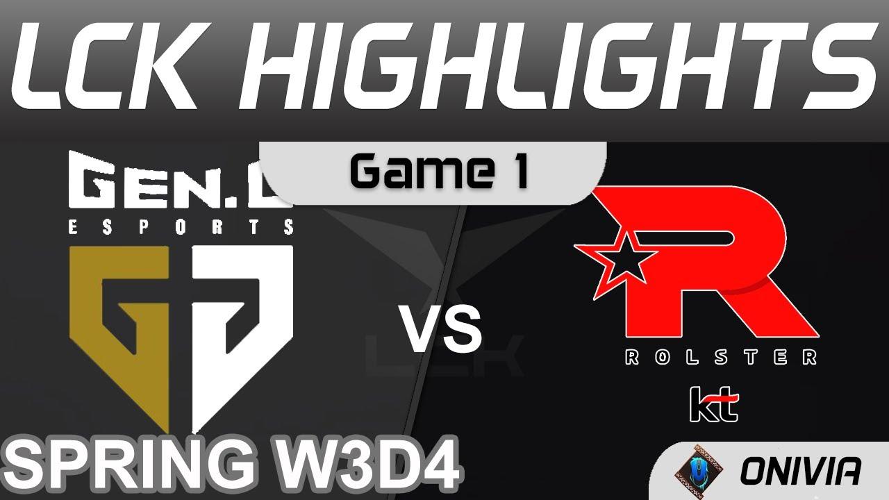 GEN vs KT Highlights Game 1 LCK Spring Season 2022 W3D4 Gen G vs KT Rolster by Onivia thumbnail