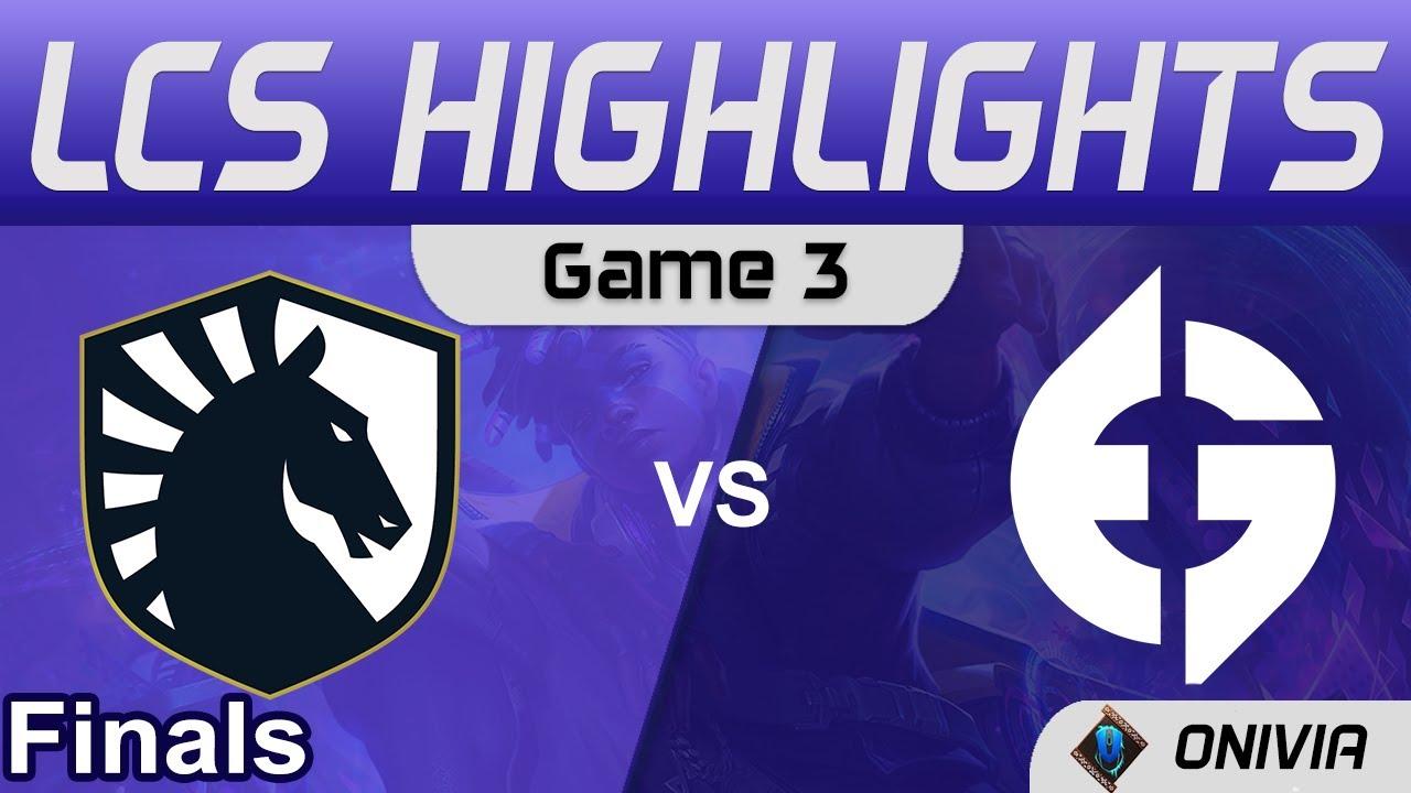 TL vs EG Highlights Game 3 LCS Lock In Finals 2022 Team Liquid vs Evil Geniuses by Onivia thumbnail