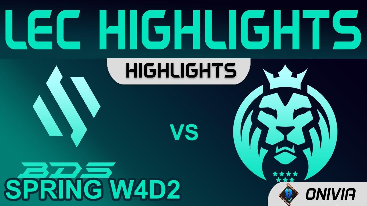 BDS vs MAD Highlights LEC Spring Season 2022 W4D2 Team BDS vs MAD Lions by Onivia thumbnail