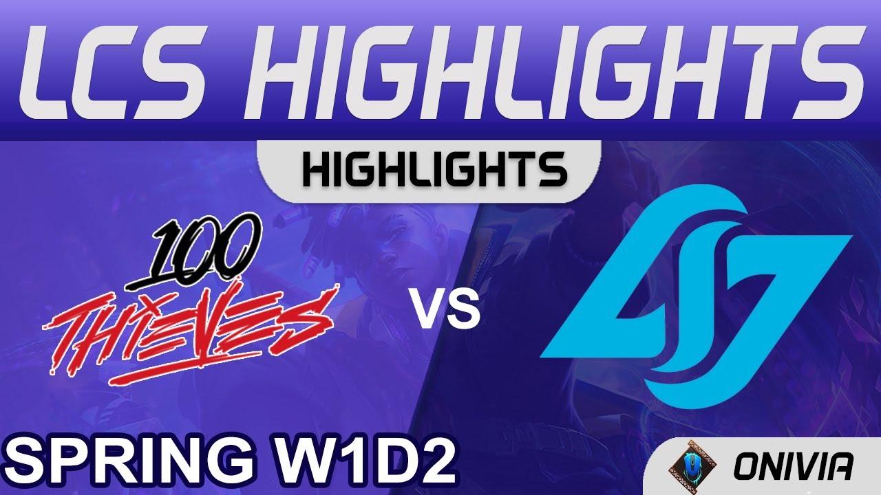 100 vs CLG Highlights LCS Spring Season 2022 W1D2 100 Thieves vs Conter Logic Gaming by Onivia thumbnail