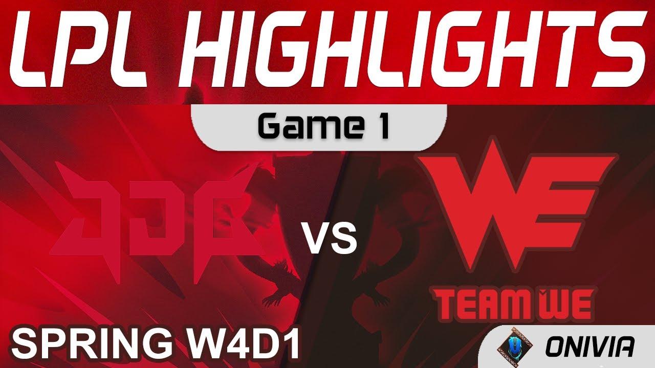 JDG vs WE Highlights Game 1 LPL Spring Season 2022 W4D1 JD Gaming vs Team WE by Onivia thumbnail