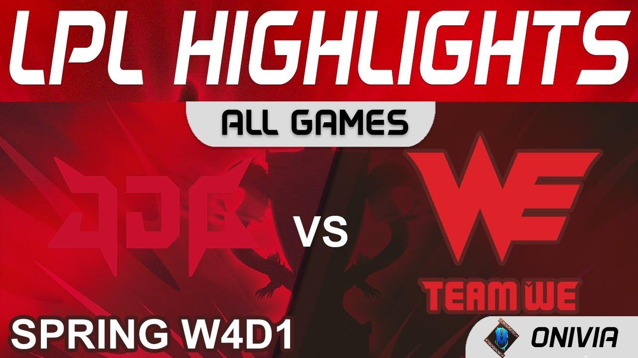 JDG vs WE Highlights ALL GAMES LPL Spring Season 2022 W4D1 JD Gaming vs Team WE by Onivia thumbnail