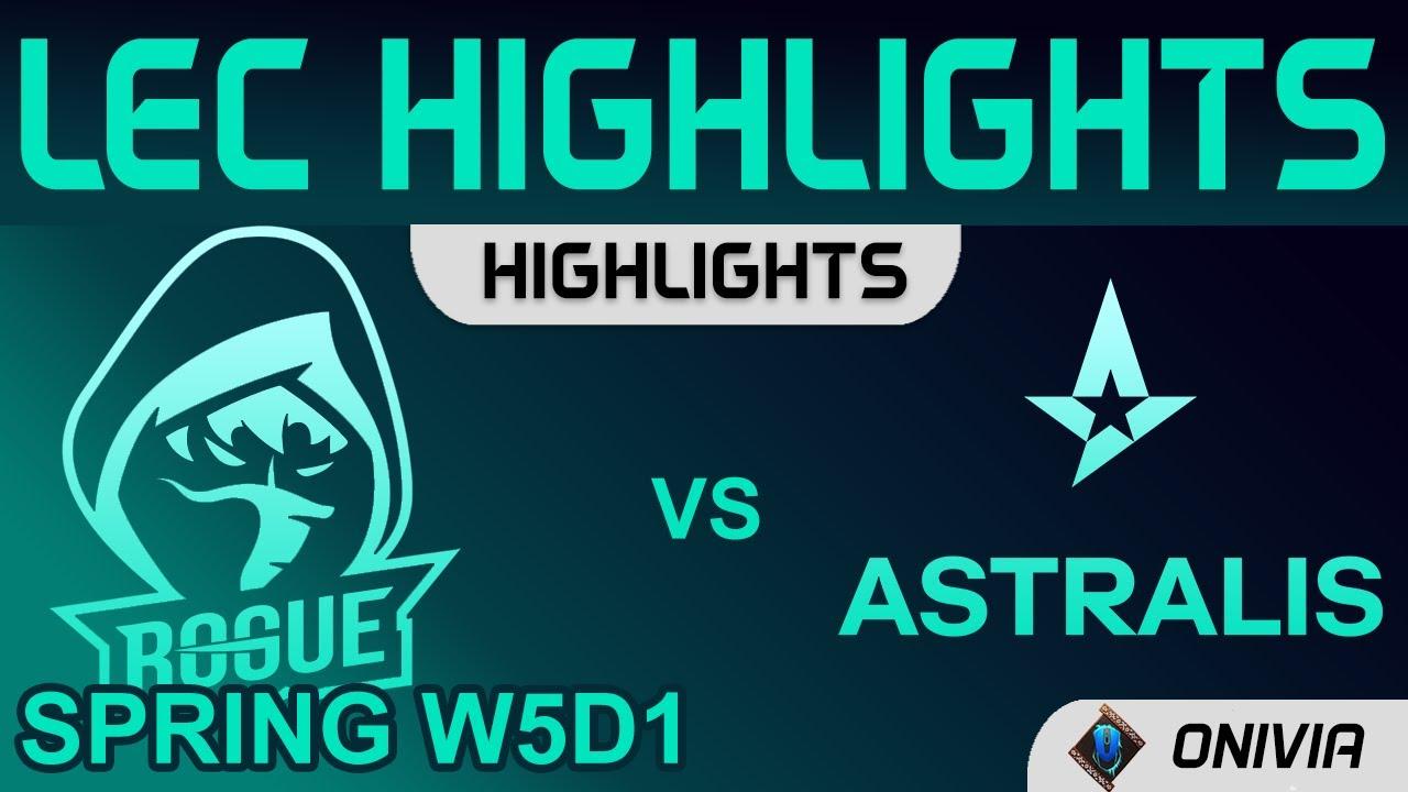 RGE vs AST Highlights LEC Spring Season 2022 W5D1 Rogue vs Astralis by Onivia thumbnail