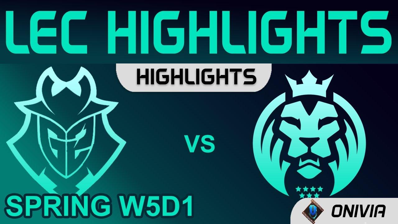 G2 vs MAD Highlights LEC Spring Season 2022 W5D1 G2 Esports vs MAD Lions by Onivia thumbnail