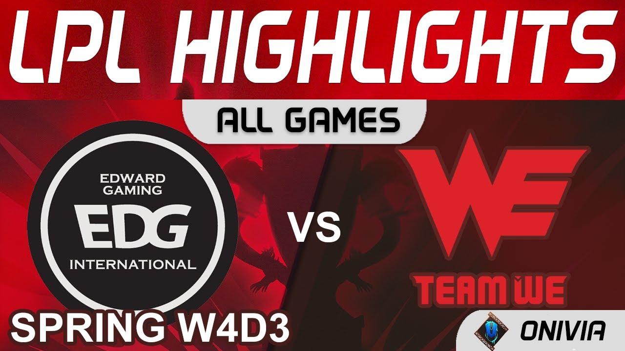 EDG vs WE Highlights ALL GAMES LPL Spring Season 2022 W4D3 EDward Gaming vs Team WE by Onivia thumbnail