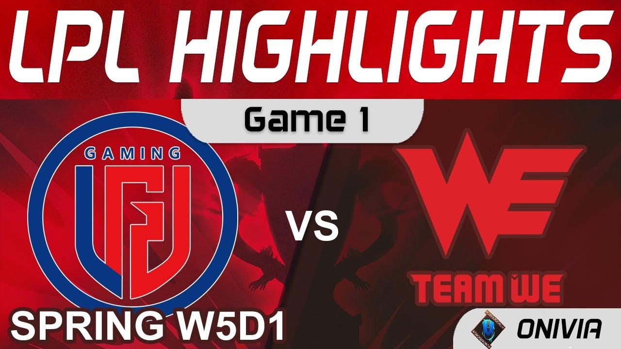 LGD vs WE Highlights Game 1 LPL Spring Season 2022 W5D1 LGD Gaming vs Team WE by Onivia thumbnail