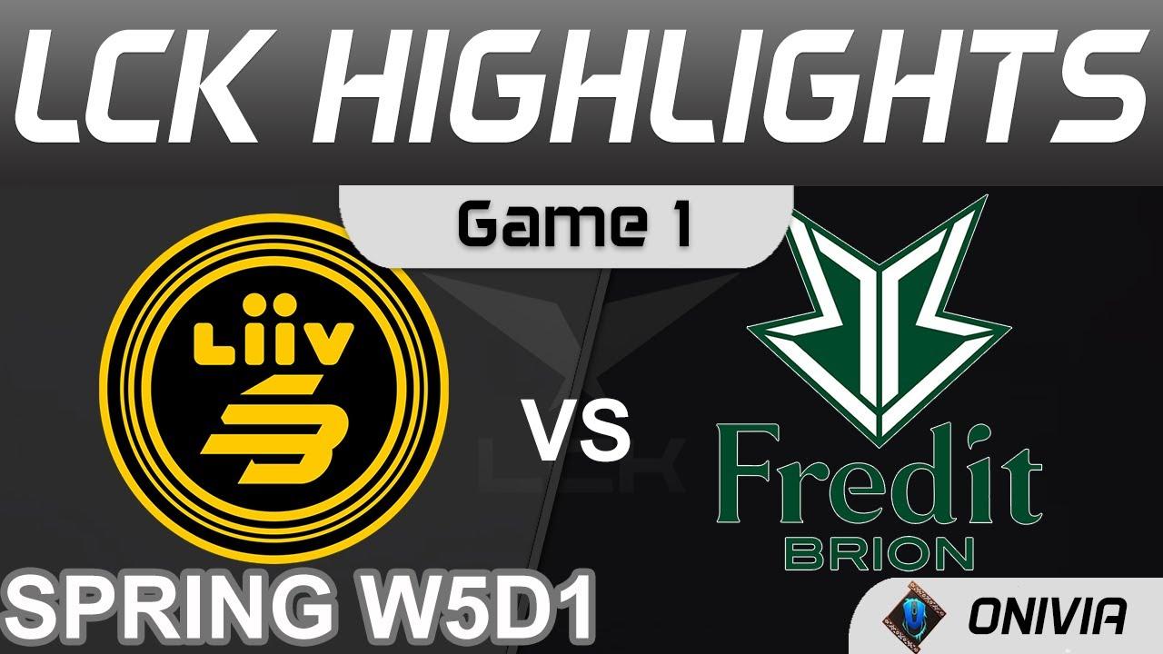 LSB vs BRO Highlights Game 1 LCK Spring Season 2022 W5D1 Liiv SANDBOX vs Fredit BRION by Onivia thumbnail