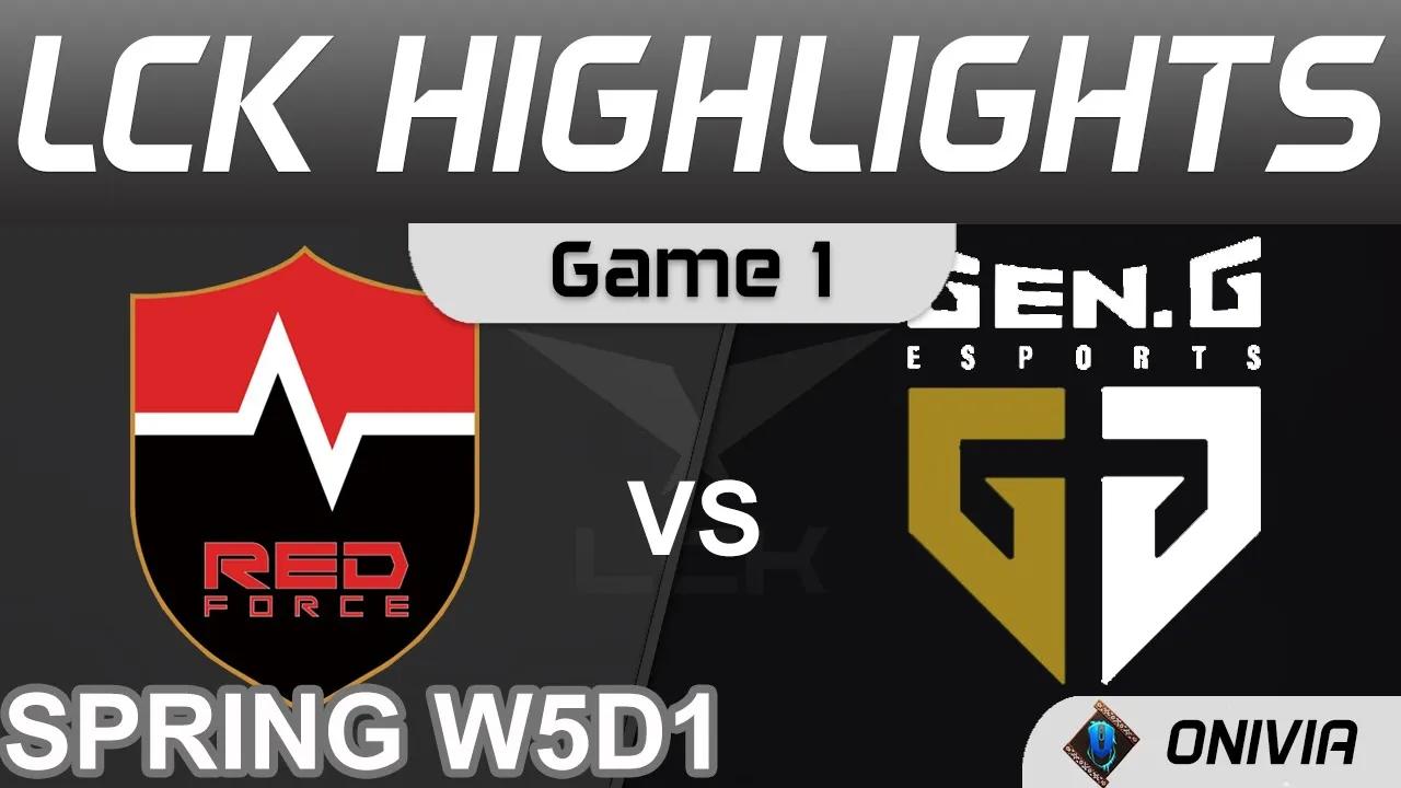 NS vs GEN Highlights Game 1 LCK Spring Season 2022 W5D1 Nongshim RedForce vs Gen G by Onivia thumbnail