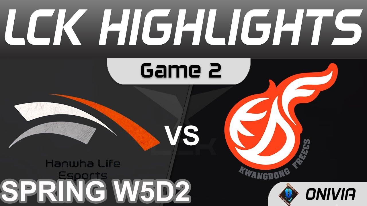 HLE vs KDF Highlights Game 2 LCK Spring Season 2022 W5D2 Hanwha Life Esports vs Kwangdong Freecs by thumbnail