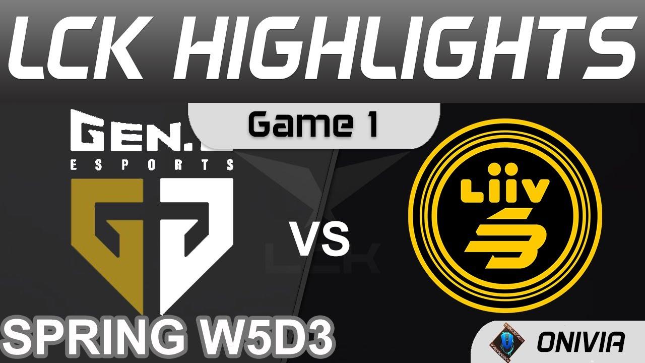 GEN vs LSB Highlights Game 1 LCK Spring Season 2022 W5D3 Gen G vs Liiv SANDBOX Onivia thumbnail