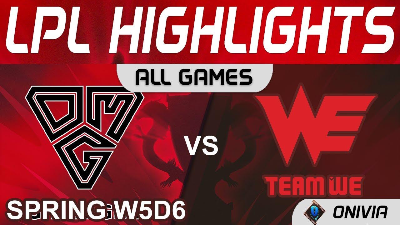 OMG vs WE Highlights ALL GAMES LPL Spring Season 2022 W5D6 Oh My God vs Team WE by Onivia thumbnail