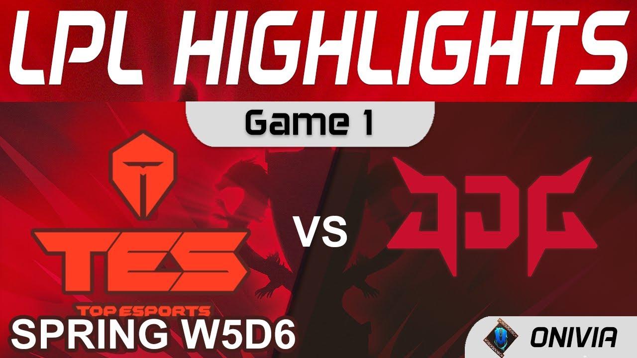 TES vs JDG Highlights Game 1 LPL Spring Season 2022 W5D6 Top Esports vs JD Gaming by Onivia thumbnail