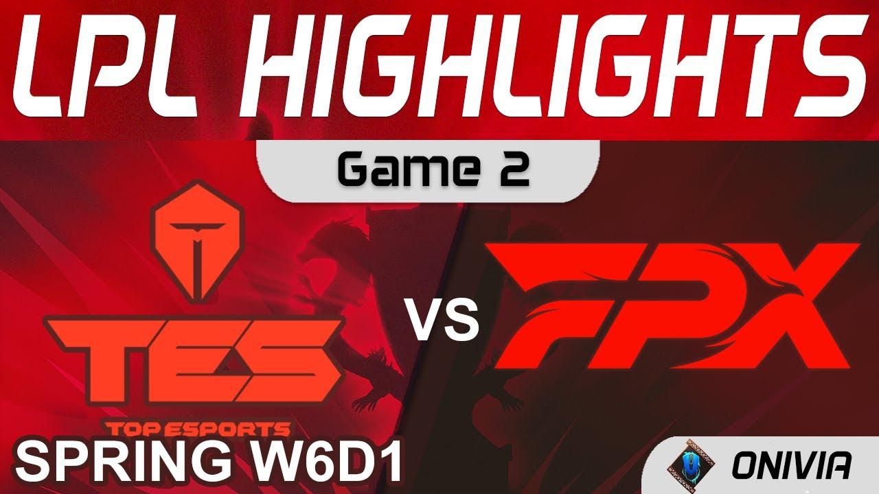 TES vs FPX Highlights Game 2 LPL Spring Season 2022 W6D1 Top Esports vs FunPlus Phoenix by Onivia thumbnail