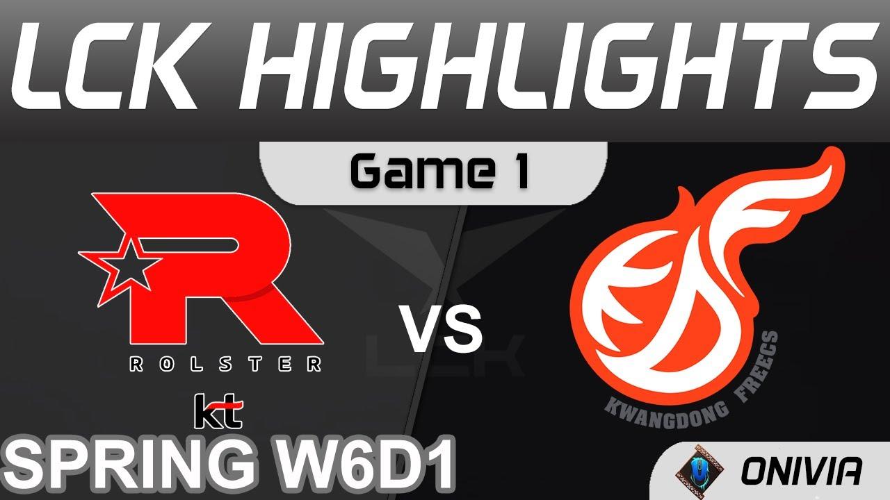 KT vs KDF Highlights Game 1 LCK Spring Season 2022 W6D1 KT Rolster vs Kwangdong Freecs Onivia thumbnail