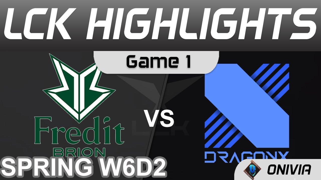 BRO vs DRX Highlights Game 1 LCK Spring Season 2022 W6D2 Fredit BRION vs DragonX Onivia thumbnail