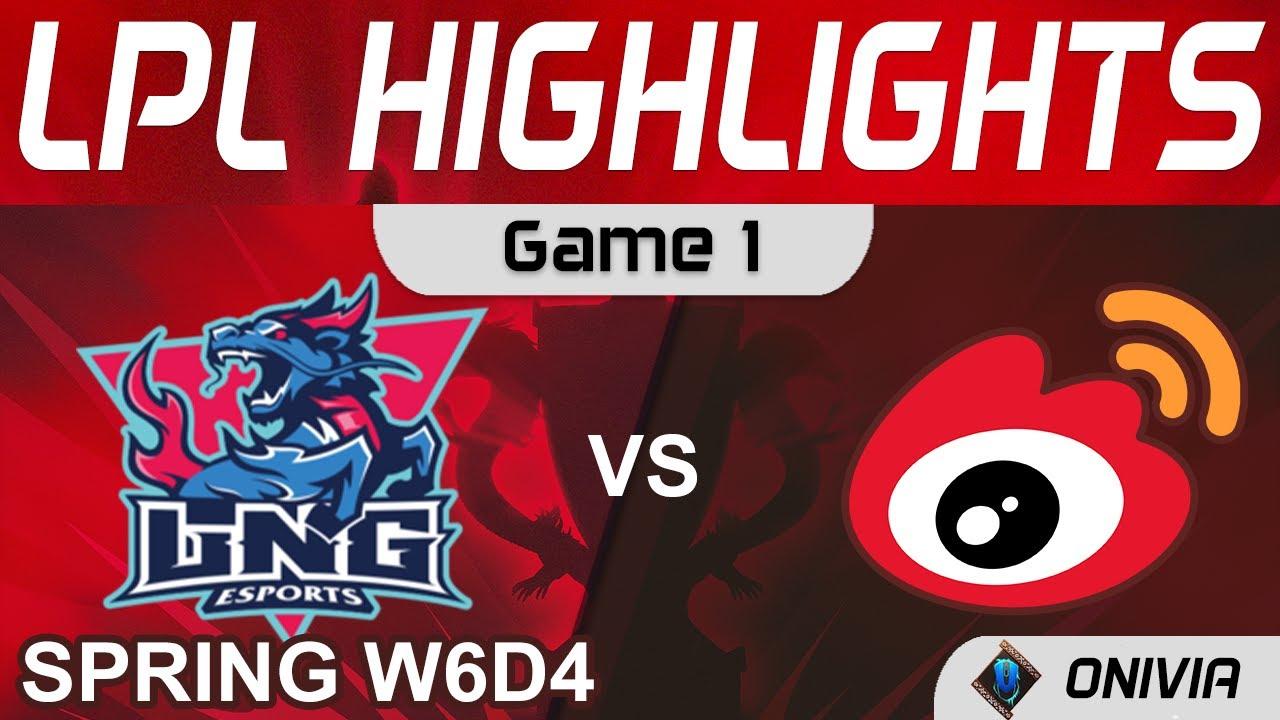 LNG vs WBG Highlights Game 1 LPL Spring Season 2022 W6D4 LNG Esports vs Weibo Gaming by Onivia thumbnail