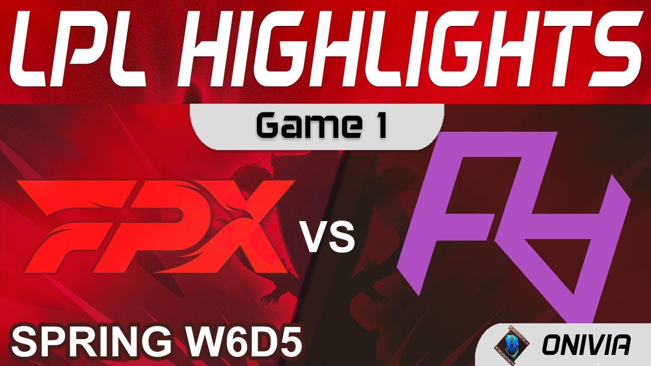 FPX vs RA Highlights Game 1 LPL Spring Season 2022 W6D5 FunPlus Phoenix vs Rare Atom by Onivia thumbnail