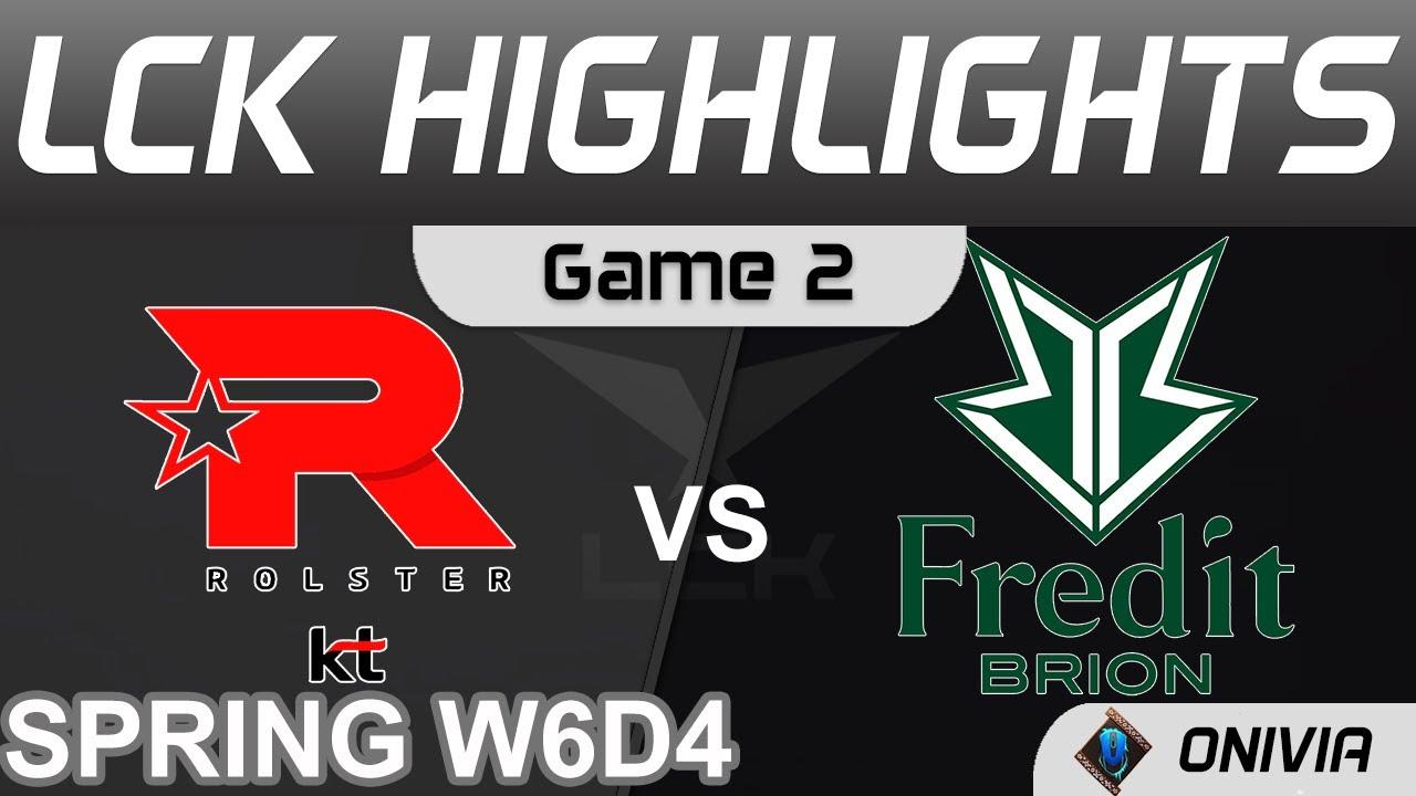 KT vs BRO Highlights Game 2 LCK Spring Season 2022 W6D4 KT Rolster vs Fredit BRION Onivia thumbnail