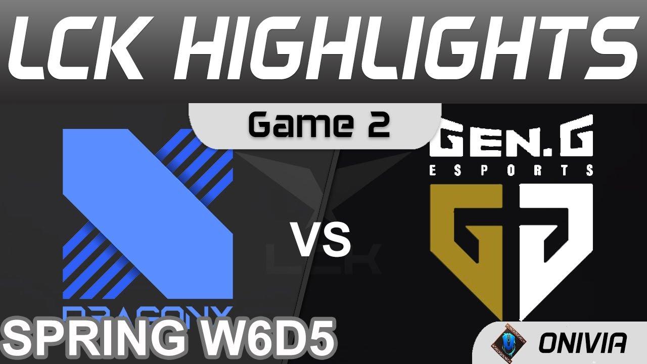 DRX vs GEN Highlights Game 2 LCK Spring Season 2022 W6D5 DragonX vs Gen G Onivia thumbnail