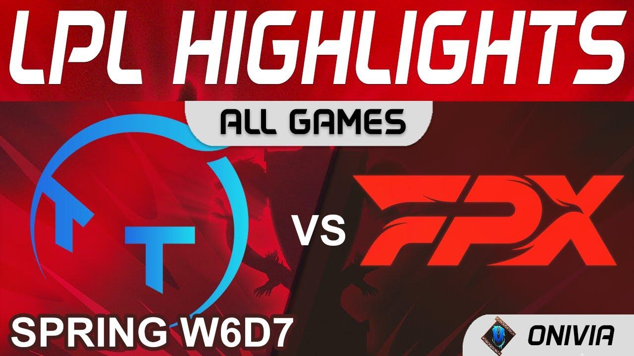 TT vs FPX Highlights ALL GAMES LPL Spring Season 2022 W6D7 ThunderTalk Gaming vs FunPlus Phoenix by thumbnail