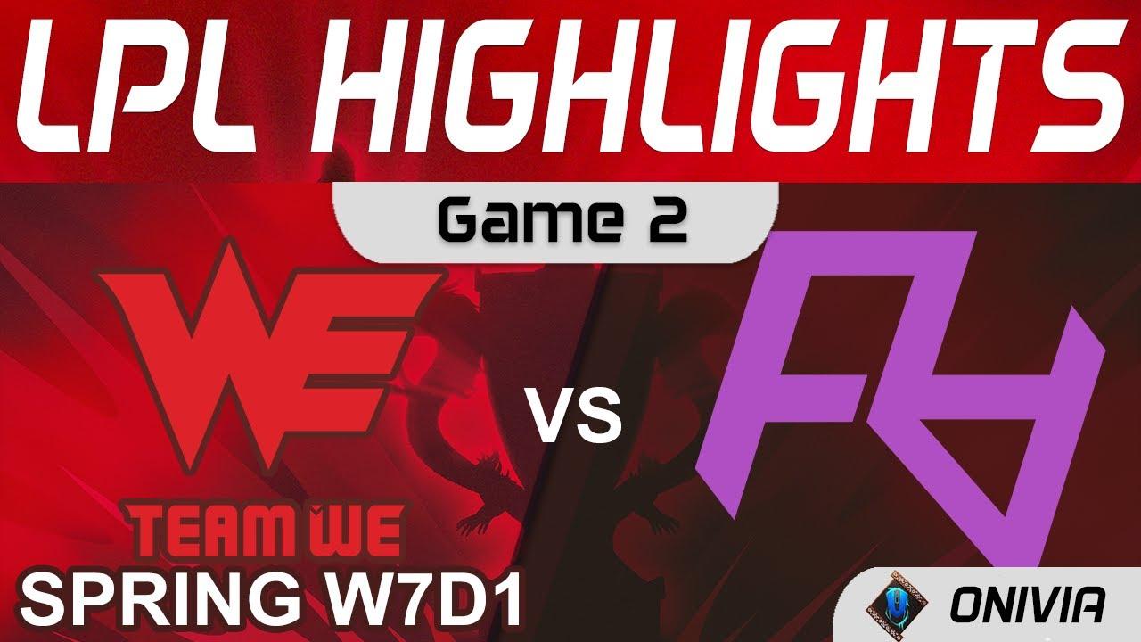 WE vs RA Highlights Game 2 LPL Spring Season 2022 W7D1 Team WE vs Rare Atom by Onivia thumbnail