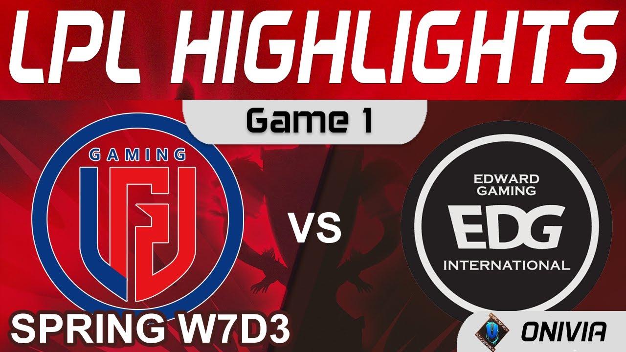 LGD vs EDG Highlights Game 1 LPL Spring Season 2022 W7D3 LGD Gaming vs EDward Gaming by Onivia thumbnail