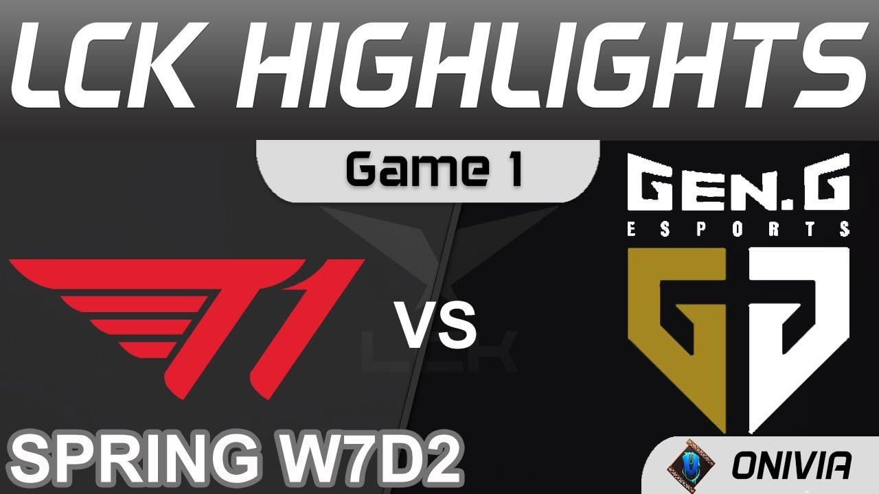 T1 vs GEN Highlights Game 1 LCK Spring Season 2022 W7D2  T1 vs Gen G by Onivia thumbnail