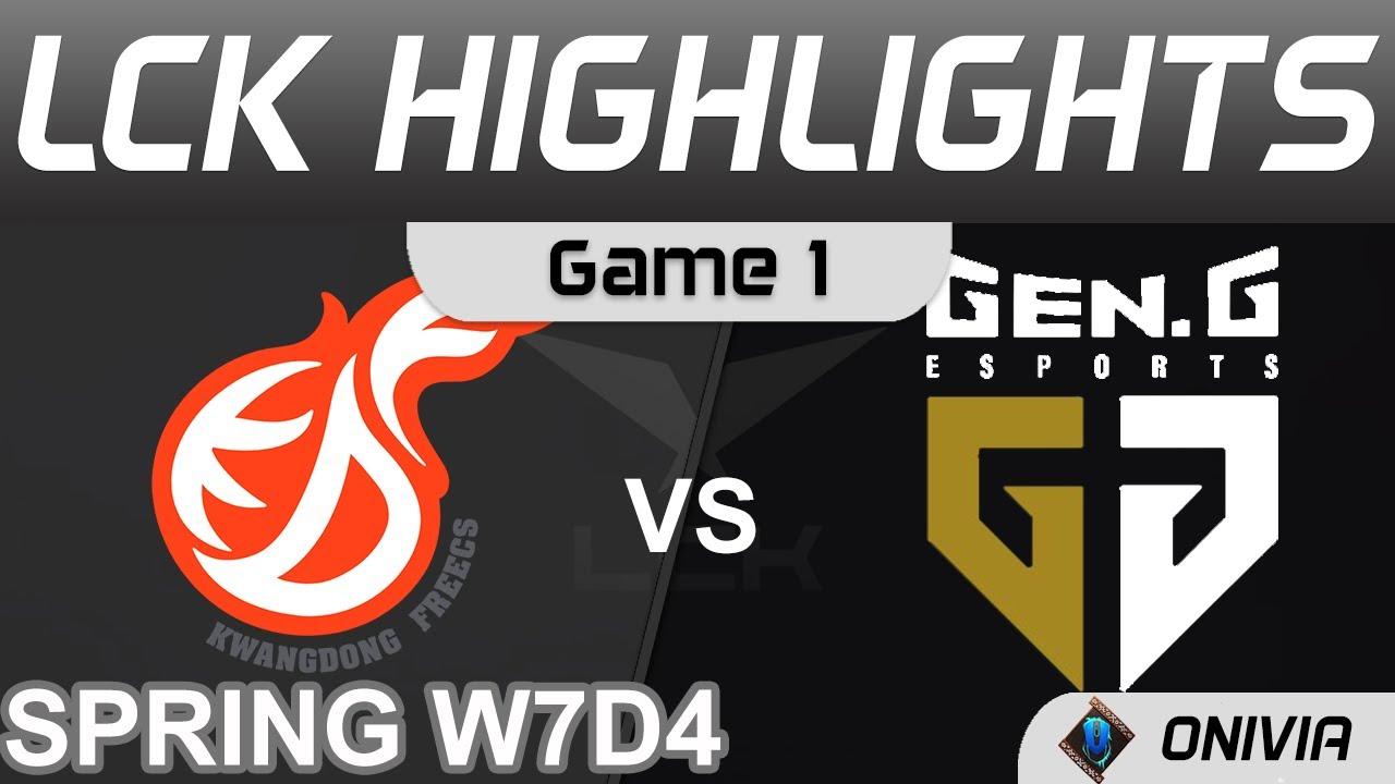 KDF vs GEN Highlights Game 1 LCK Spring Season 2022 W7D4 Kwangdong Freecs vs Gen G Onivia thumbnail