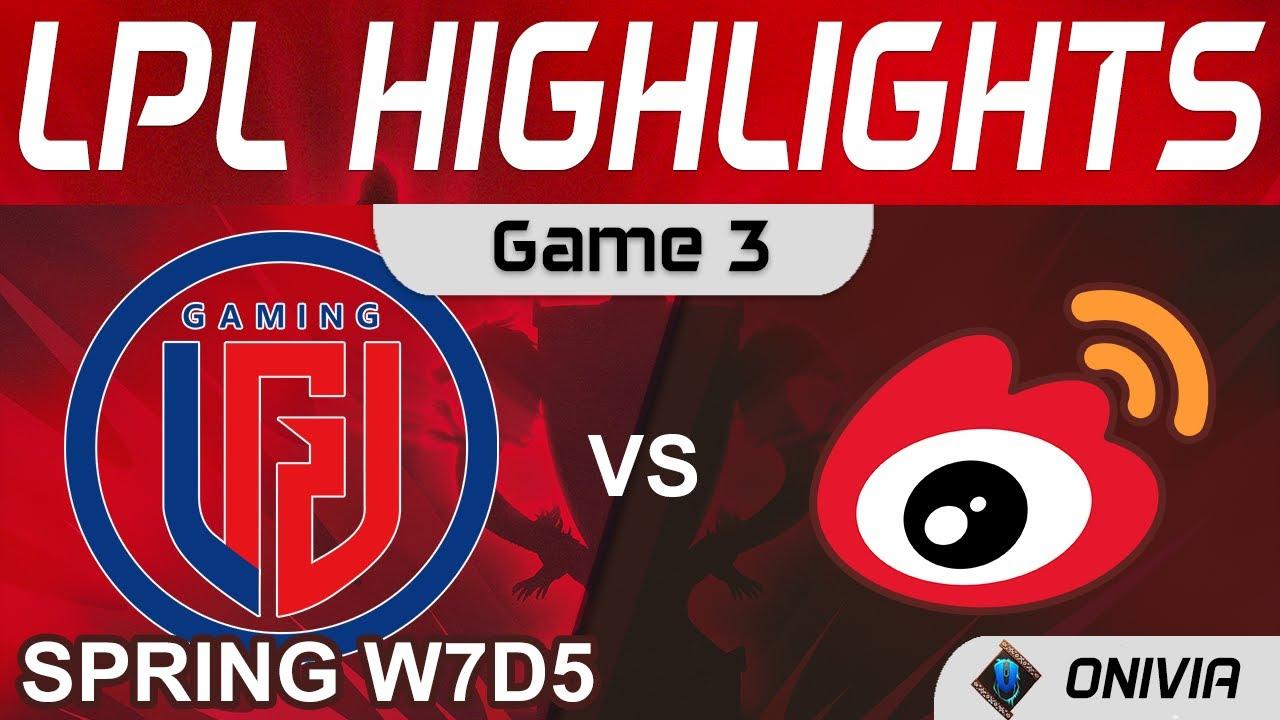 LGD vs WBG Highlights Game 3 LPL Spring Season 2022 W7D5 LGD Gaming vs Weibo Gaming by Onivia thumbnail