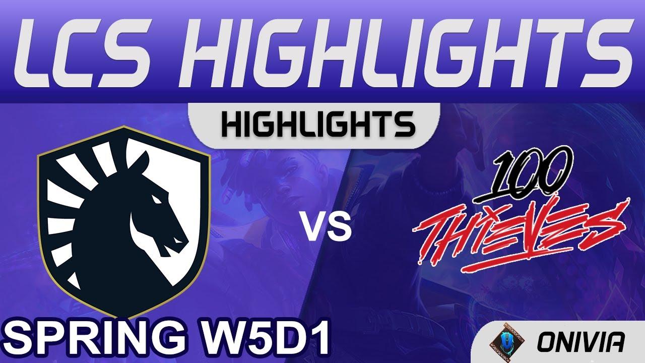 TL vs 100 Highlights LCS Spring Season 2022 W5D1 Team Liquid vs 100 Thieves by Onivia thumbnail