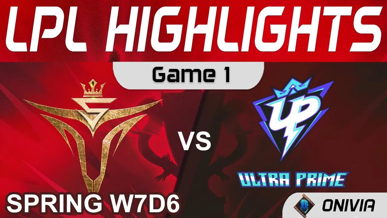 V5 vs UP Highlights Game 1 LPL Spring Season 2022 W7D6 Victory Five vs Ultra Prime by Onivia thumbnail