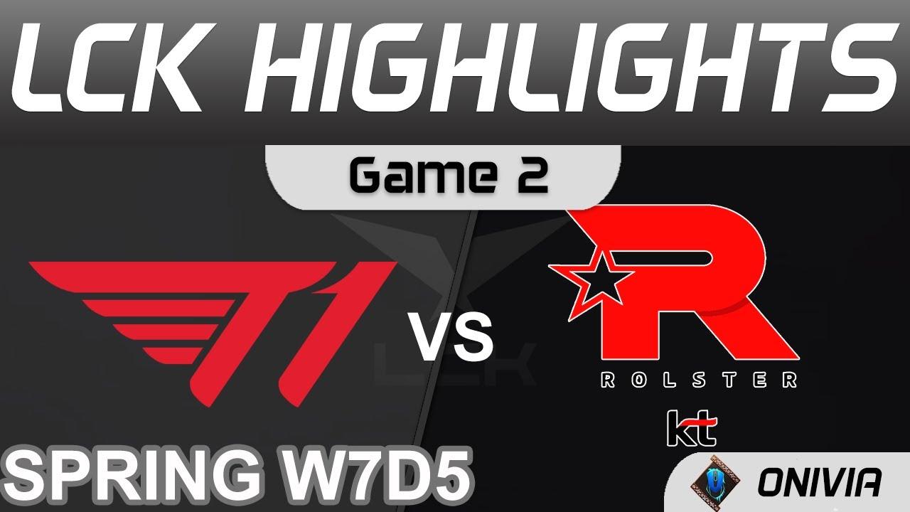 T1 vs KT Highlights Game 2 LCK Spring Season 2022 W7D5 T1 vs KT Rolster Onivia thumbnail