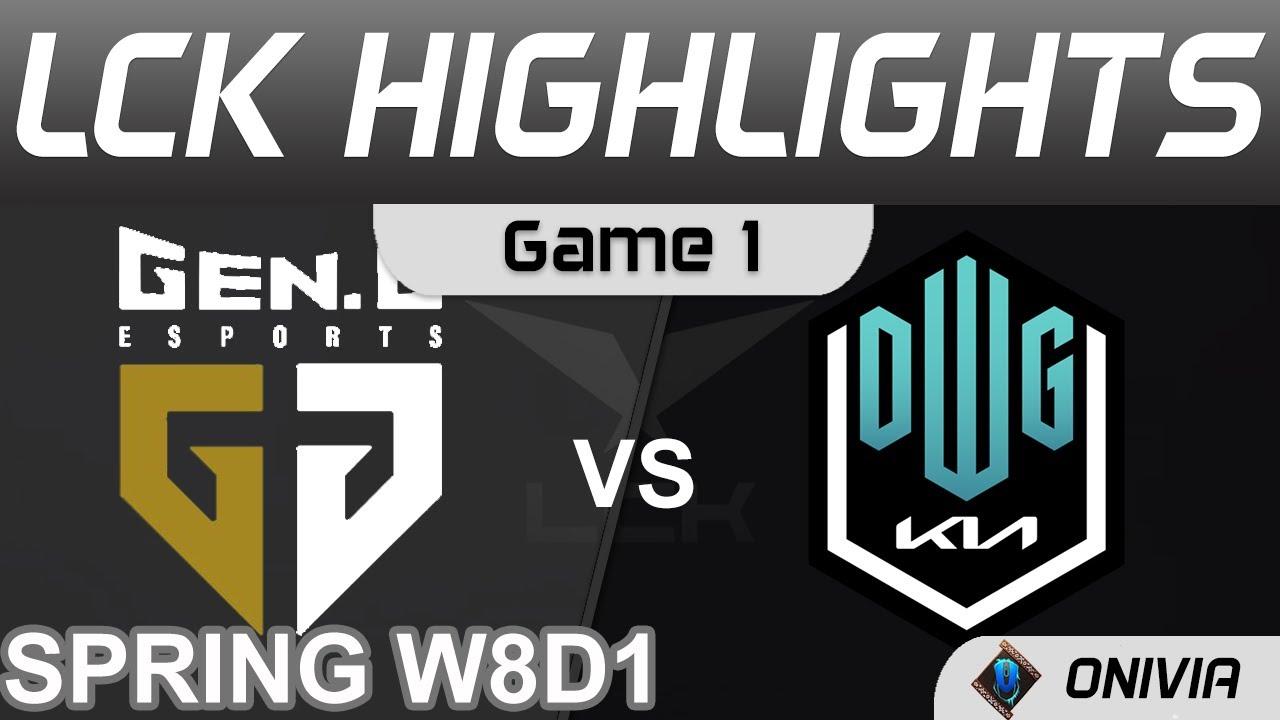 GEN vs DK Highlights Game 1 LCK Spring Season 2022 W8D1 Gen G vs DWG KIA Onivia thumbnail