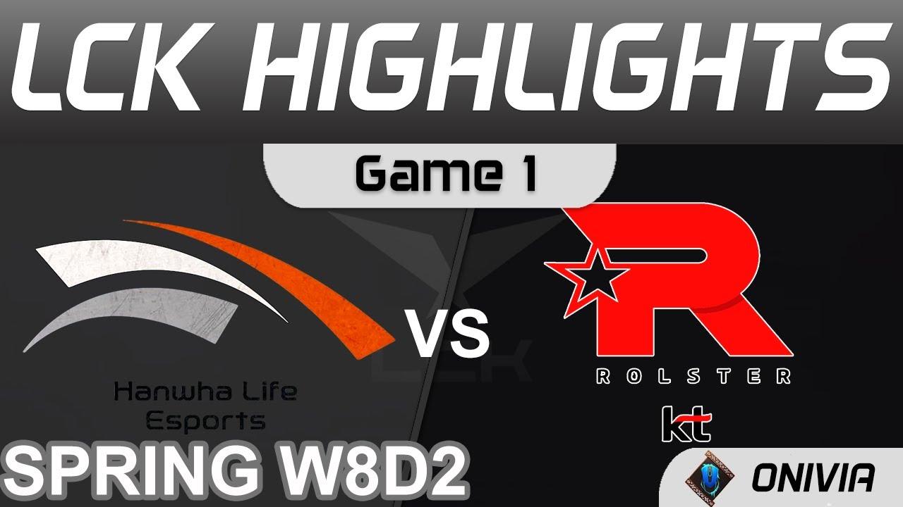 HLE vs KT Highlights Game 1 LCK Spring Season 2022 W8D2 Hanwha Life Esports vs KT Rolster Onivia thumbnail