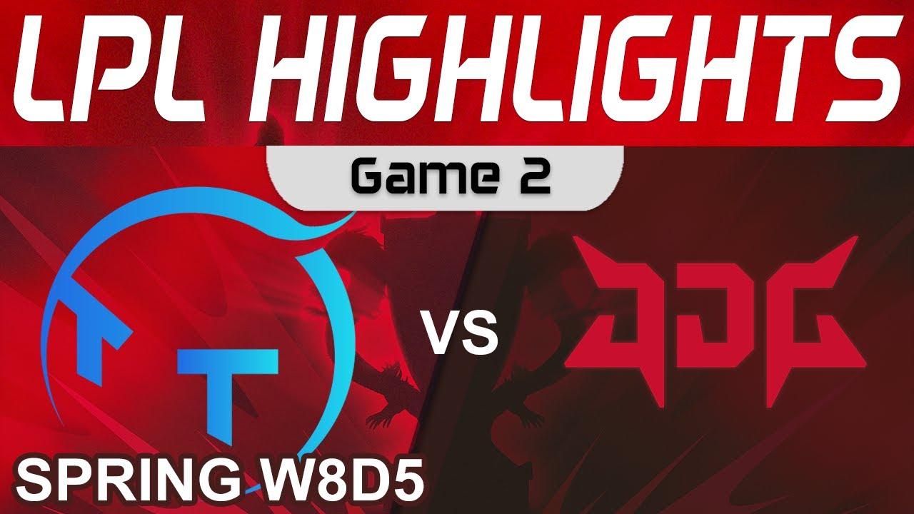 TT vs JDG Highlights Game 2 LPL Spring Season 2022 W8D5 ThunderTalk Gaming vs JD Gaming by Onivia thumbnail