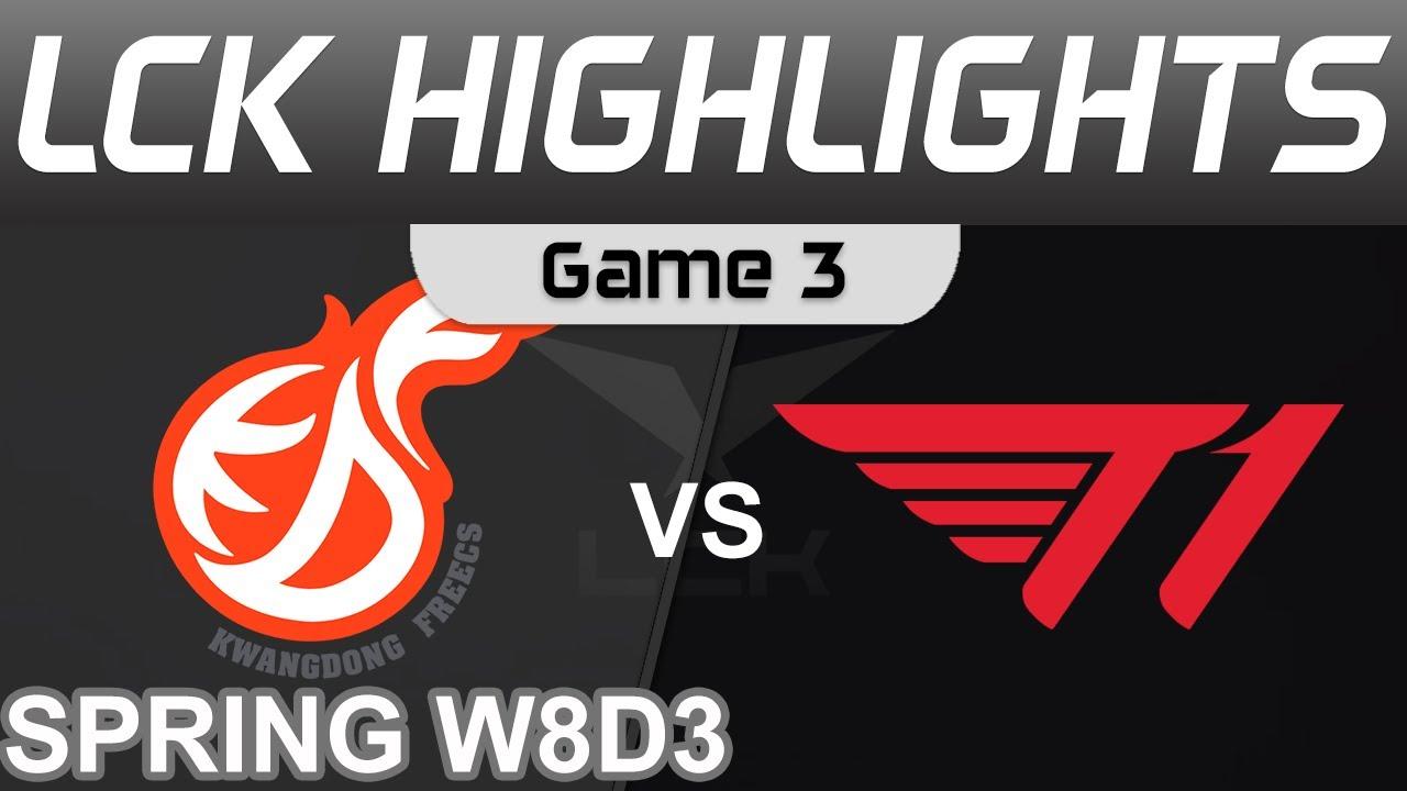 KDF vs T1 Highlights Game 3 LCK Spring Season 2022 W8D3 Kwangdong Freecs vs T1 Onivia thumbnail