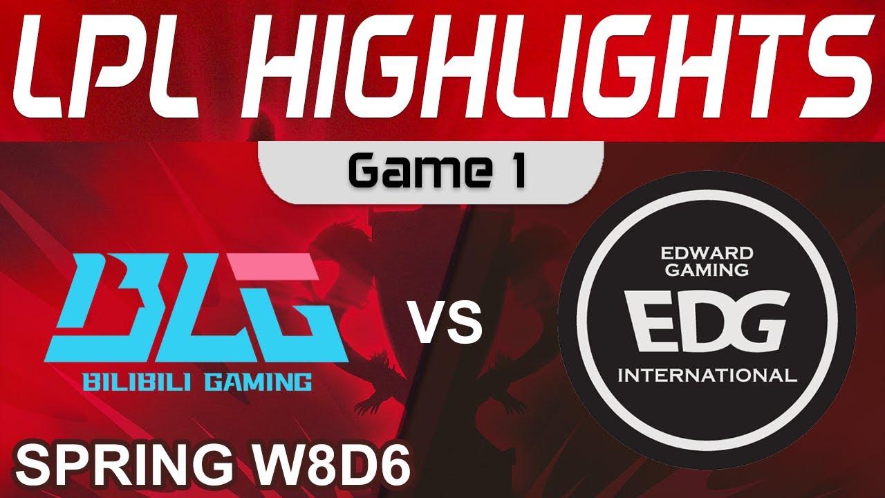 BLG vs EDG Highlights Game 1 LPL Spring Season 2022 W8D6 Bilibili Gaming vs EDward Gaming by Onivia thumbnail