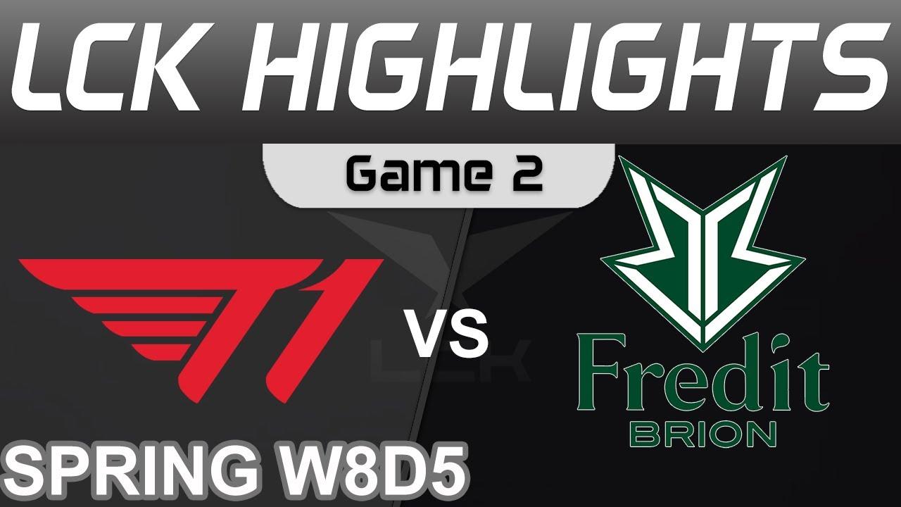 T1 vs BRO Highlights Game 2 LCK Spring Season 2022 W8D5 T1 vs Fredit BRION by Onivia thumbnail