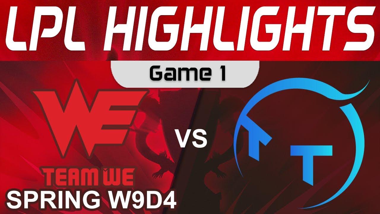 WE vs TT Highlights Game 1 LPL Spring Season 2022 W9D4 Team WE vs ThunderTalk Gaming by Onivia thumbnail