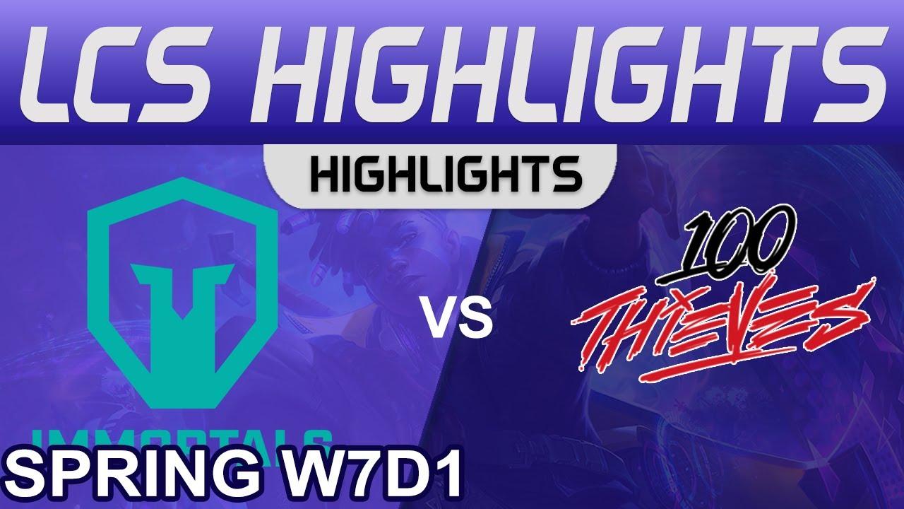 IMT vs 100 Highlights LCS Spring Season 2022 W7D1 Immortals vs 100 Thieves by Onivia thumbnail