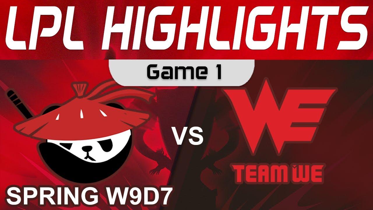 AL vs WE Highlights Game 1 LPL Spring Season 2022 W9D7 Anyone's Legend vs Team WE by Onivia thumbnail