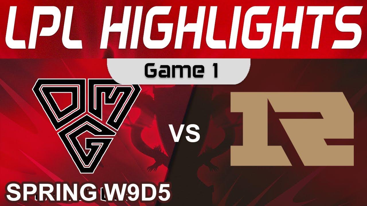 OMG vs RNG Highlights Game 1 LPL Spring Season 2022 W9D5 Oh My God vs Royal Never Give Up by Onivia thumbnail