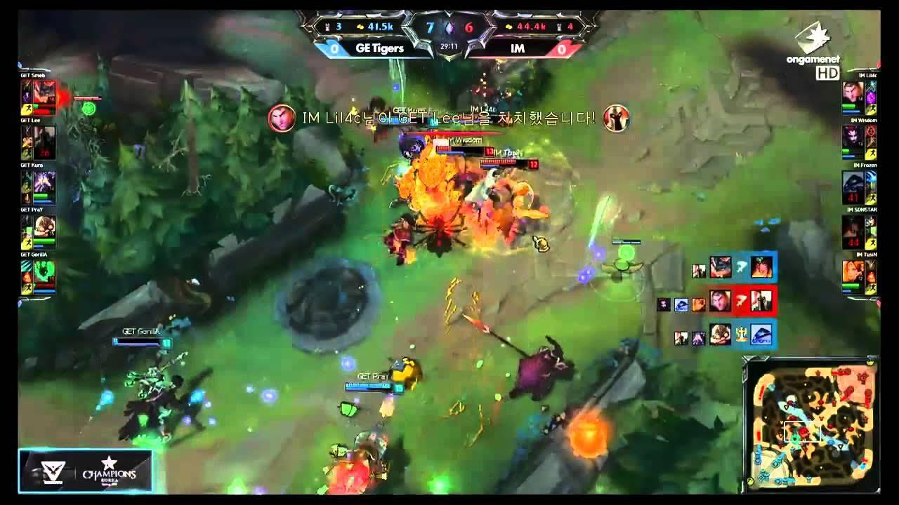 OGN Champions Day 2 GE Tigers vs IM Ace + Kassadin tripple kill, Amazing team play thumbnail