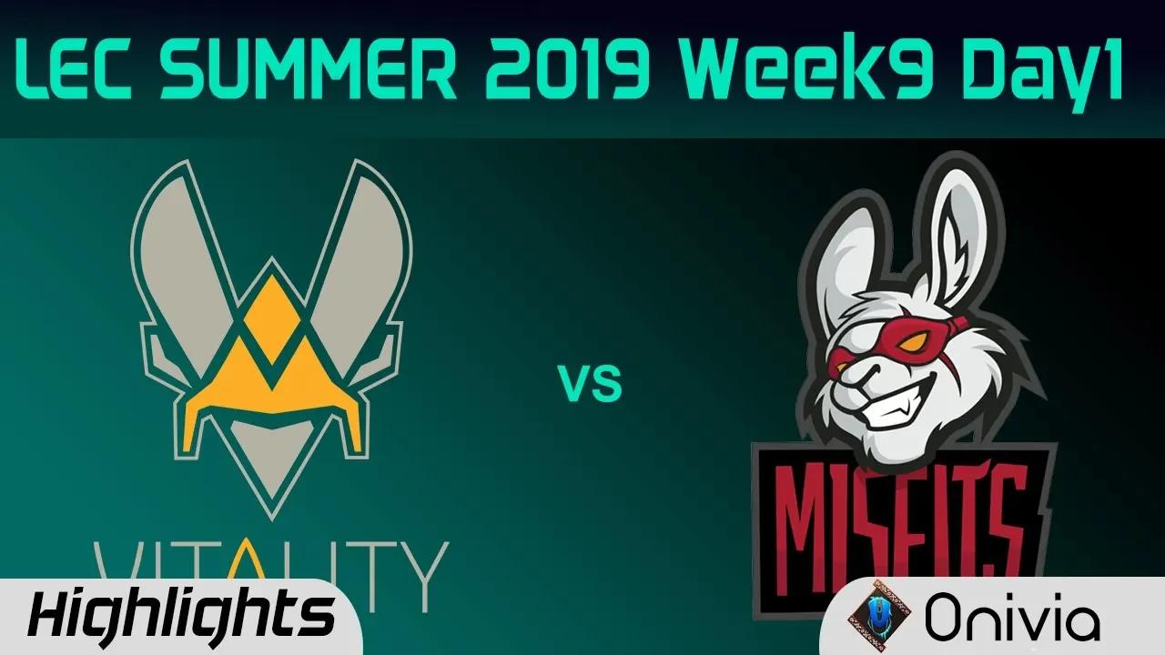 VIT vs MSF Highlights LEC Summer 2019 W9D1 Team Vitality vs Misfits Gaming LEC Highlights By Onivia thumbnail