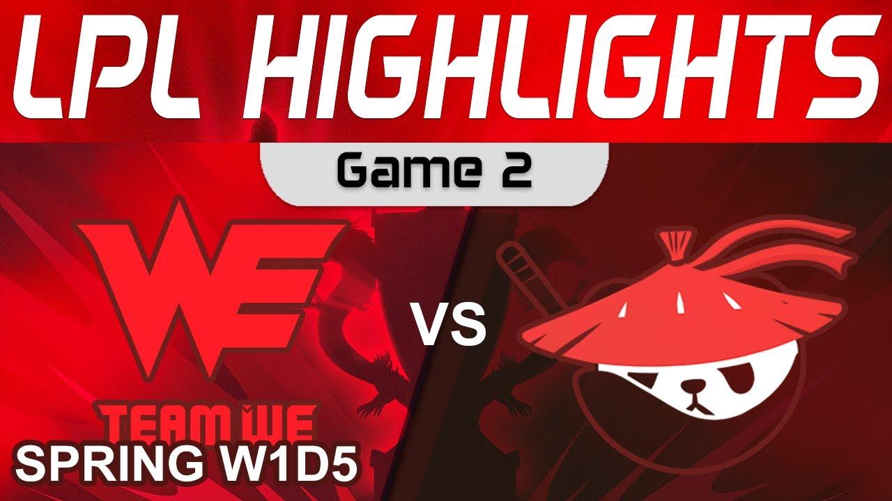 WE vs AL Highlights Game 2 LPL Spring Split 2024 Team WE vs Anyone's Legend by Onivia thumbnail