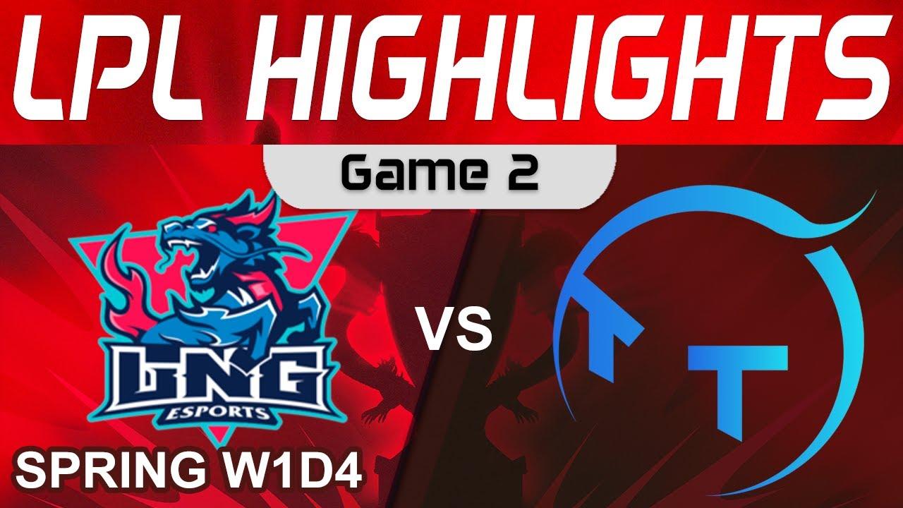 LNG vs TT Highlights Game 2 LPL Spring Split 2024 LNG Esports vs TT Gaming by Onivia thumbnail