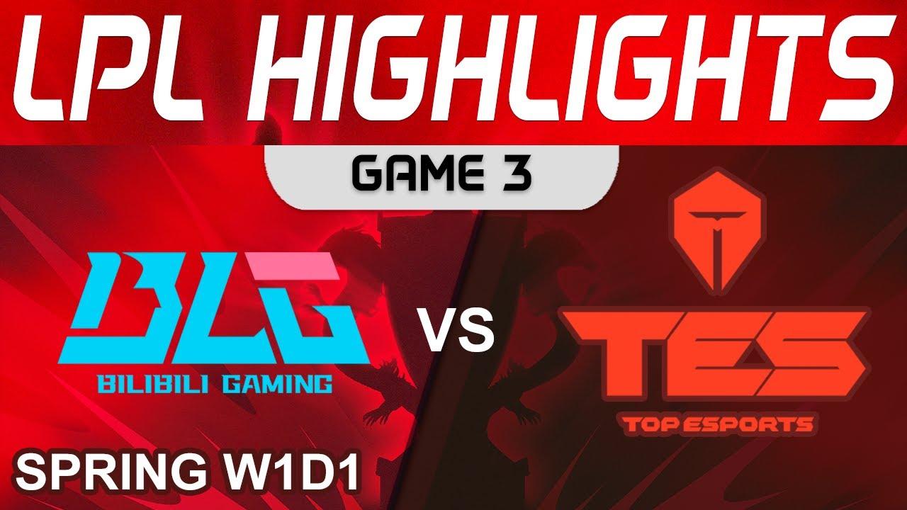 BLG vs TES Highlights Game 3 LPL Spring Split 2024 Bilibili Gaming vs Top Esports by Onivia thumbnail