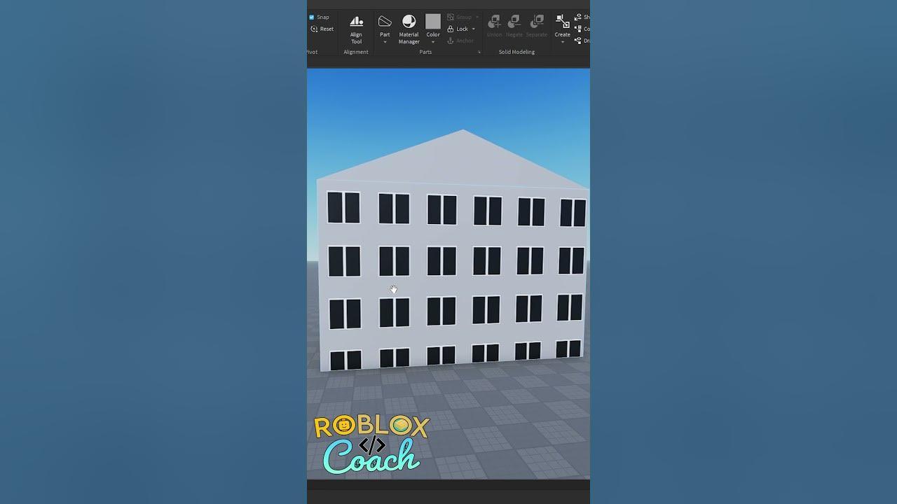 Roblox Studio [How to make a building] #shorts #robloxstudio thumbnail